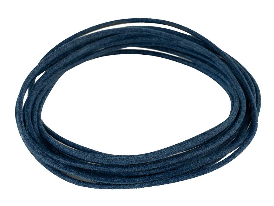 Boston PBW10/BL Interne gitaarbedrading, gewaxt katoen gevlochten push back wire, blauw, 3 mtr, USA made