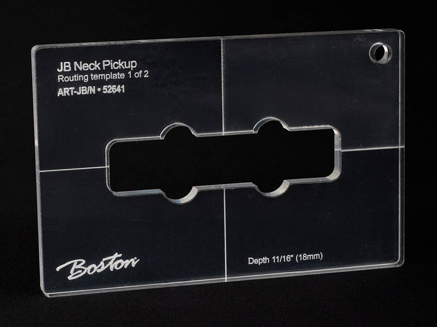 Boston ART-JB/N Pickup routing template set JB neck, 2 pcs