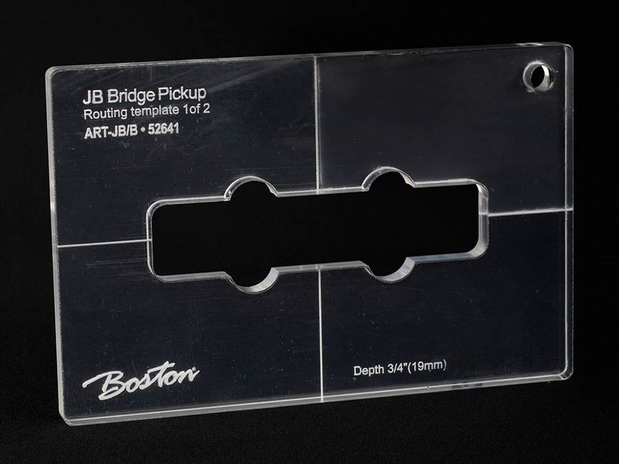 Boston ART-JB/B Pickup routing template set JB bridge, 2 pcs