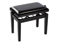 Boston PB2/2525 Piano bench Deluxe - adjustable seat, double-cross construction, satin black with black vinyl seat