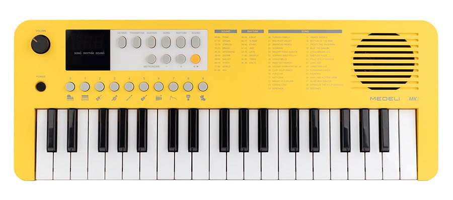 Medeli MK1/YE keyboard 37 mini-toetsen - geel