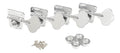 Fender Pure Vintage bass machine heads, 70's, nickel/chrome, set of 4