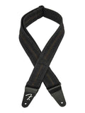 Fender Wrangler denim strap, washed black stitch