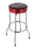 Fender red sparkle logo barstool, black/red sparkle 30"