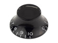 Boston KB-160-IM Bell knob, transparent black, fits 24 fine (CTS) and 18 coarse knurl (Alpha), m.i. Japan