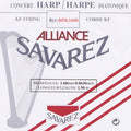 Savarez: Small Or Concert Harp String, Plain Kf, 1,60mm, Length: 1,50 Meter, Red