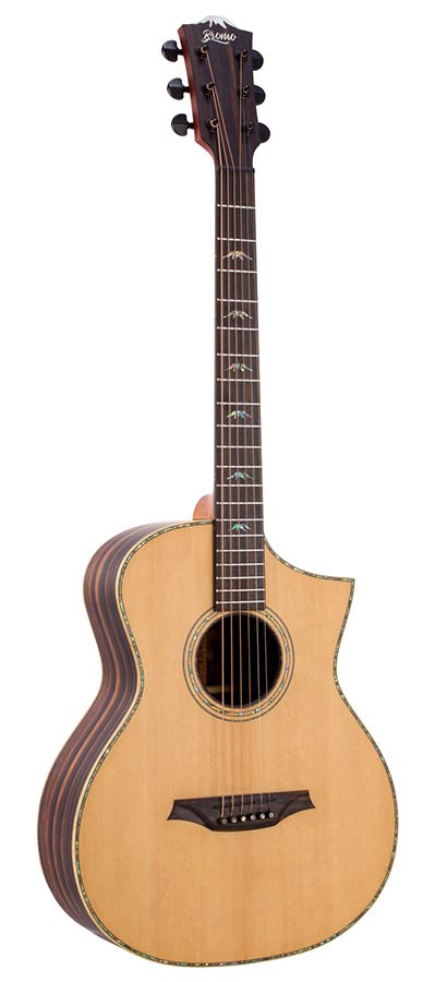 Bromo BAR5CE Rocky Mountain Series Hillside Concert Elektro-akoestische Gitaar - Satin