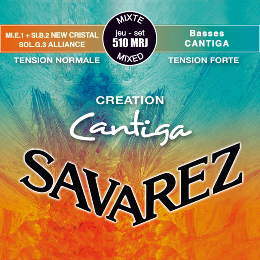 Savarez: String Set Classic, New Cristal E1+B2, Alliance G3, Cantiga Basses, Mixed Tension