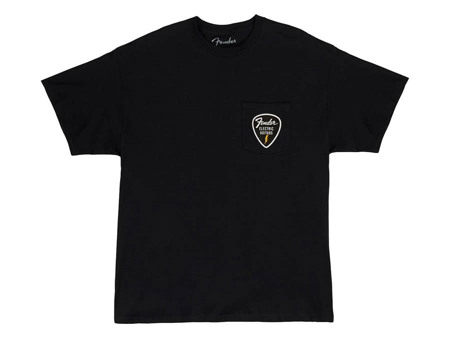 Fender pick patch pocket t-shirt, black, XL