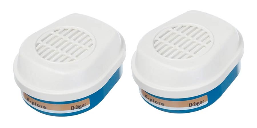NitorLACK - N920192106 - replacement filter set for Dräger X-plore safety mask - 2 pcs