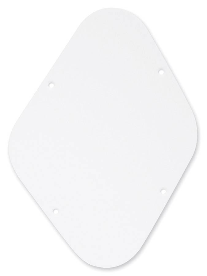 Boston P-102-W Rugplaat, potmeters cavity, wit, 1 ply, LP-model