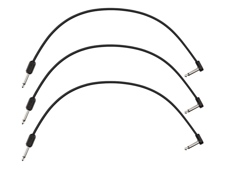 Fender Blockchain 16" patch cable, 3-pack, straight/angled
