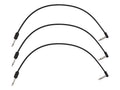 Fender Blockchain 16" patch cable, 3-pack, straight/angled