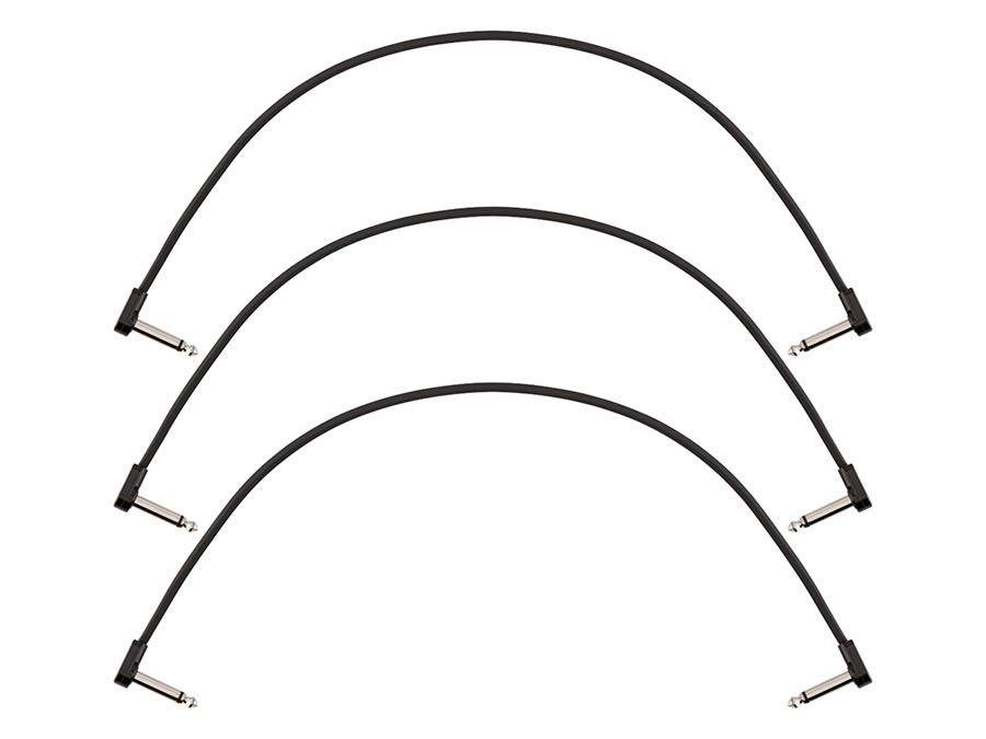 Fender Blockchain 16" patch cable, 3-pack, angle/angle