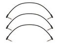 Fender Blockchain 12" patch cable, 3-pack, angle/angle