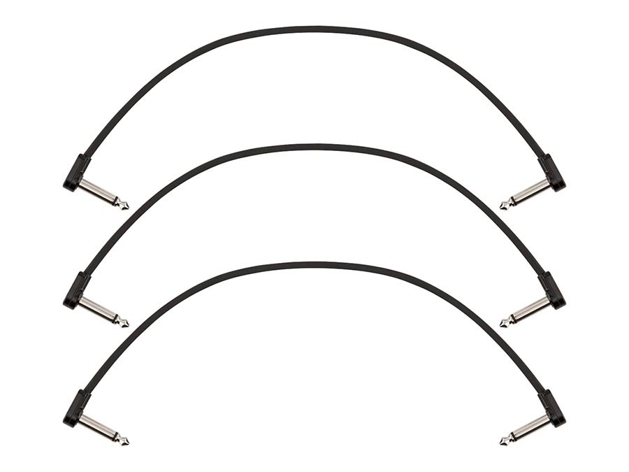 Fender Blockchain 12" patch cable, 3-pack, angle/angle