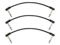 Fender Blockchain 6" patch cable, 3-pack, angle/angle