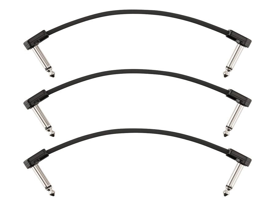 Fender Blockchain 6" patch cable, 3-pack, angle/angle