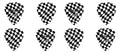 Fender checkerboard picks, 351 shape, celluloid, 8-pack