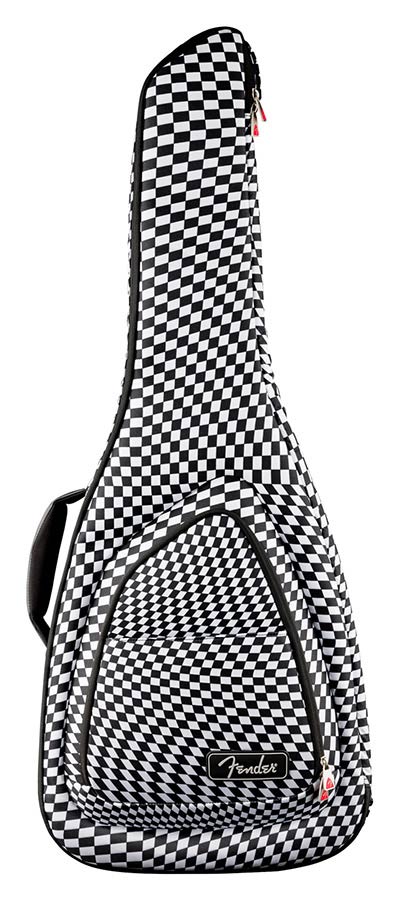 Fender FE620 electric guitar gig bag, checkerboard