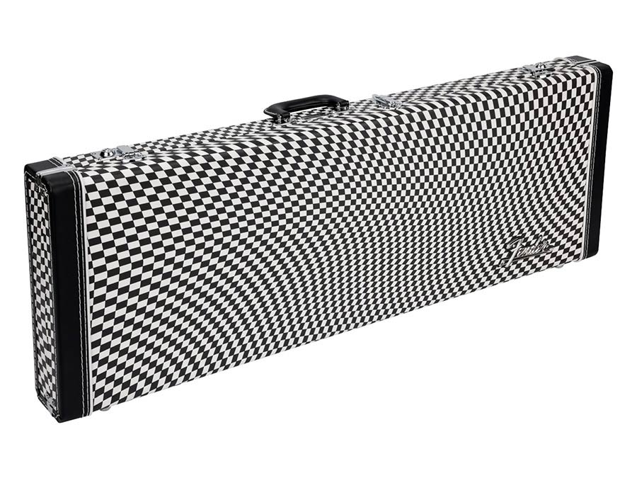 Fender Classic Series case, Strat/Tele, wavy checkerboard