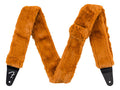 Fender Poodle plush guitar strap, rust