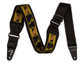 Fender Swell neoprene guitar strap, black/yellow/brown mono, 2.5"