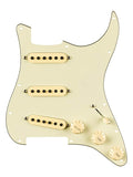 Fender pre-wired Strat pickguard Eric Johnson Signature SSS, 11 screw holes, mint green