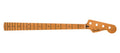 Fender satin roasted maple Jazz Bass neck, 20 jumbo frets, 12", maple, flat oval shape
