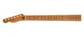 Fender satin roasted maple Telecaster lefthanded neck, 22 jumbo frets, 12" radius, maple, flat oval shape