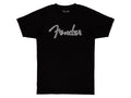 Fender spaghetti wavy checker logo t-shirt, black, M