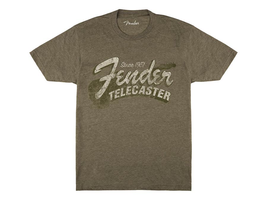 Fender Since 1951 Telecaster t-shirt, military heather green, S
