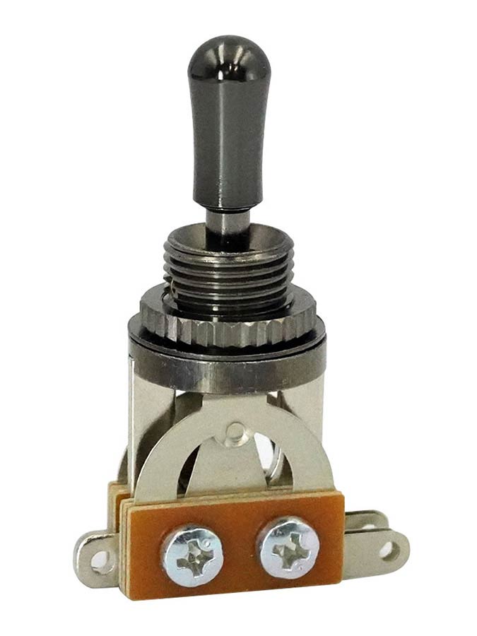 Boston SW-20-BN2 Toggle switch 3-way, made in Japan, black hardware and parts, nickel contacts