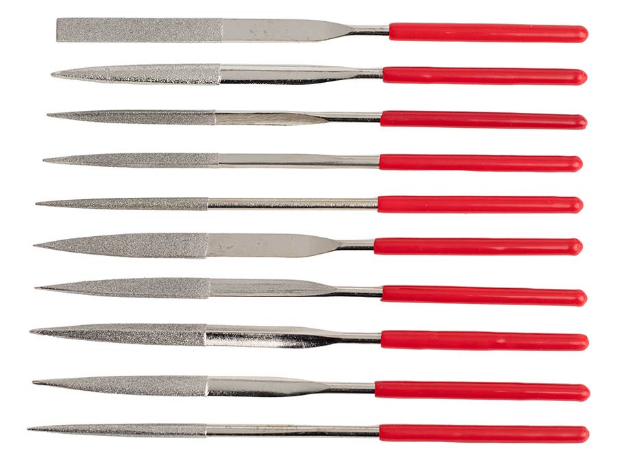 Boston DNFS-10 Diamond needle file set 160x4mm - 10 pcs