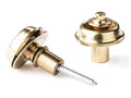 Dunlop: Strap Lock System With Screws, Flush Mounted, Brass