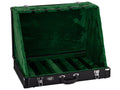 Boston GSC-05-BK Guitar stand case for 5 guitars, with movable body pads, black tolex with green plush