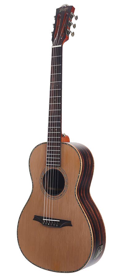 Bromo BAR6E Rocky Mountain Series Parlor Elektro-akoestische Gitaar - Satin