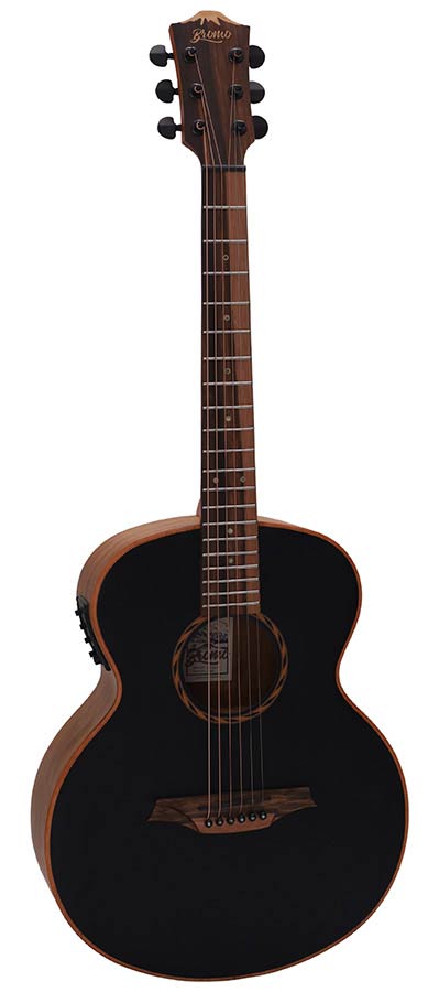 Bromo BAT8ME/BK Tahoma Series Mini Jumbo Elektro-akoestische Gitaar - Black