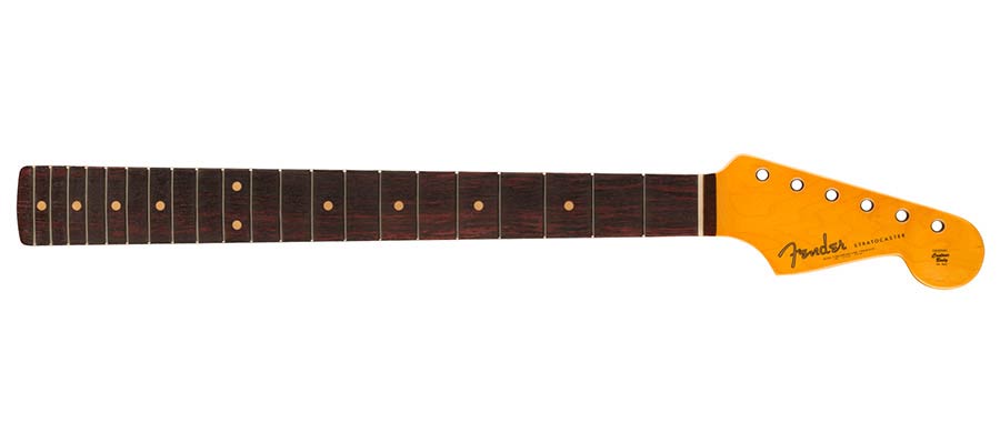 Fender American Vintage II 1961 Stratocaster neck, 21 vintage tall frets, 7.25" radius, rosewood