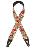 Fender mosaic jacquard strap, cream