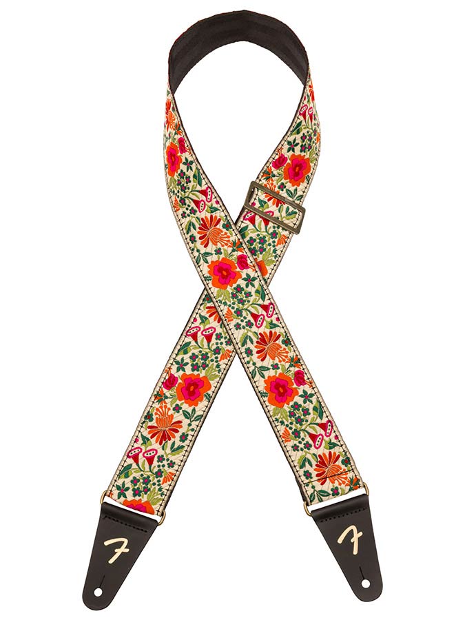 Fender mosaic jacquard strap, cream