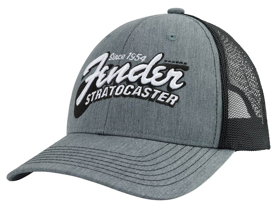 Fender Stratocaster guitar hat, heather gray