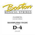 Boston CN-4-HT D-4 snaar voor klassieke gitaar, silverplated nylon, hard tension