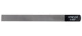 Boston GTNF-032 Gauged nut slotting file 0.032" (0.80mm) 150x12mm, 65Mn carbon steel HRC 35-55 hardness
