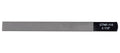 Boston GTNF-115 Gauged nut slotting file 0.115" (2.90mm) 150x12mm, 65Mn carbon steel HRC 35-55 hardness