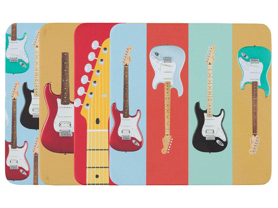 Fender Stratocaster modern design coaster set
