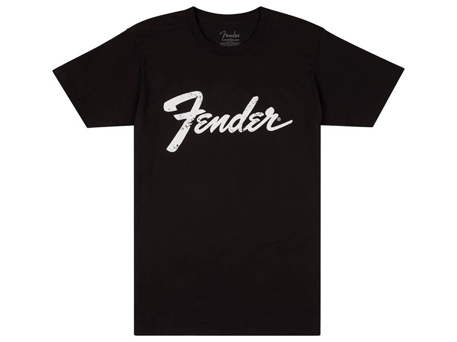 Fender logo date back tee, black, M