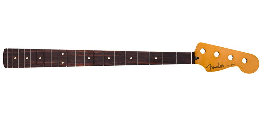 Fender Player II Series Jazz Bass neck, 22 medium jumbo frets, rosewood, 9.5", modern "c"
