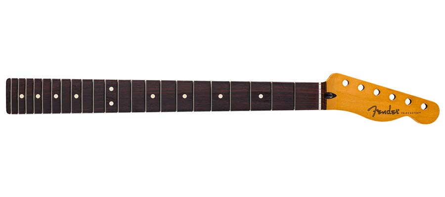 Fender Player II Series Telecaster neck, 22 medium jumbo frets, rosewood, 9.5", modern "c"
