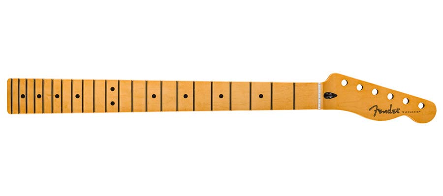 Fender Player II Series Telecaster neck, 22 medium jumbo frets, maple, 9.5", modern "c"